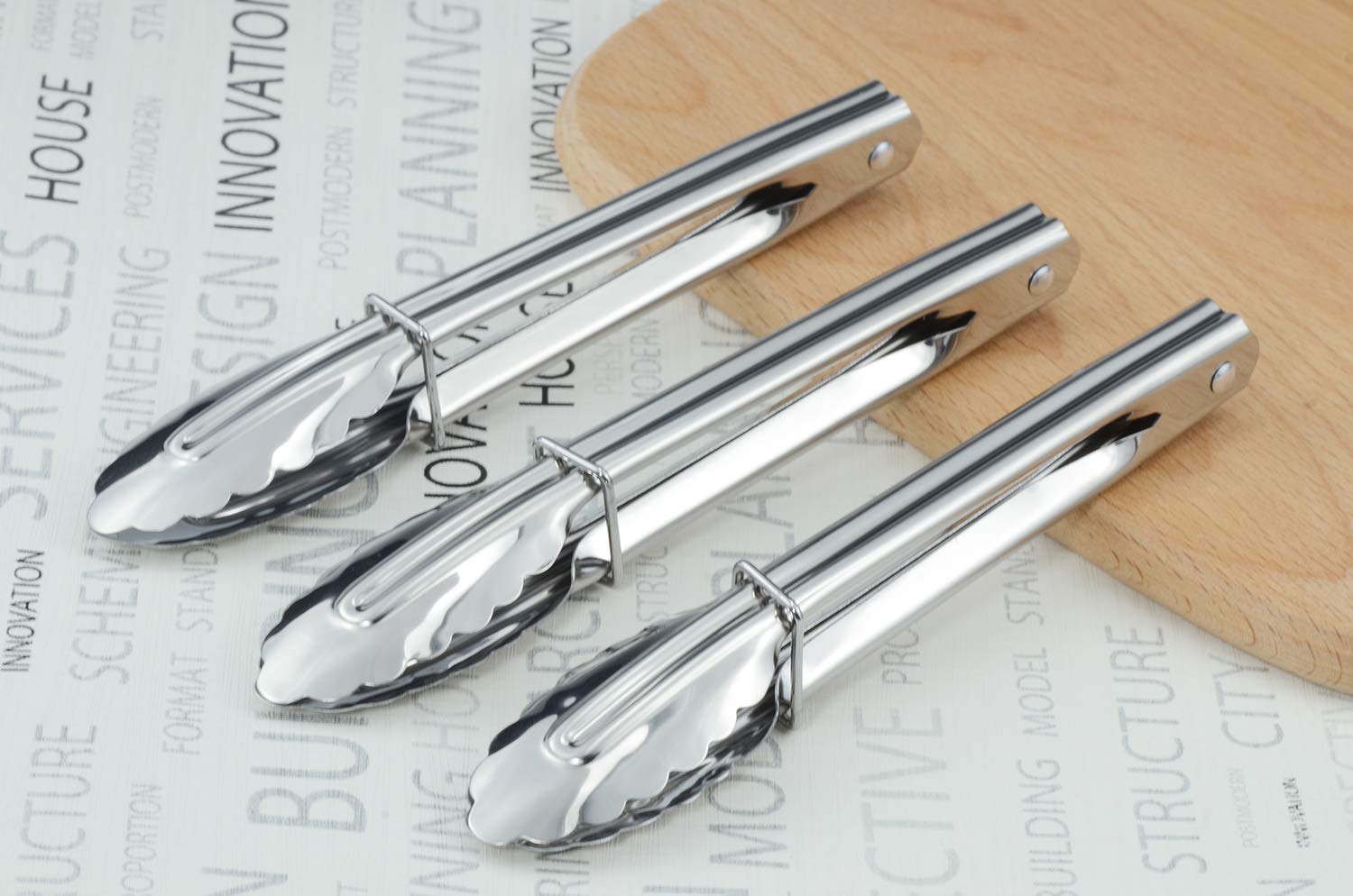 HINMAY Mini Serving Tongs set in use serving appetizers