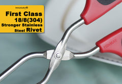HINMAY scissor tongs showing ergonomic handle design