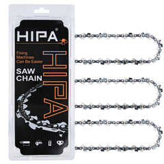 Hipa 12 inch chainsaw chain front view with semi-chisel design