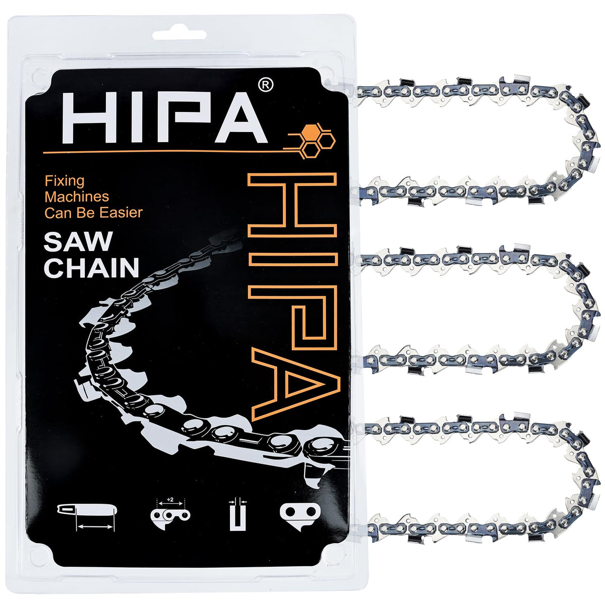 Hipa 18-inch chainsaw chain set with three chains