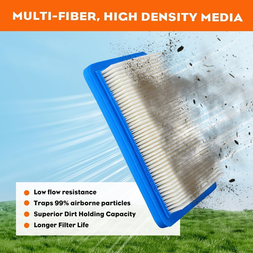 Hipa 491588S Air Filter with pre-filter and spark plug