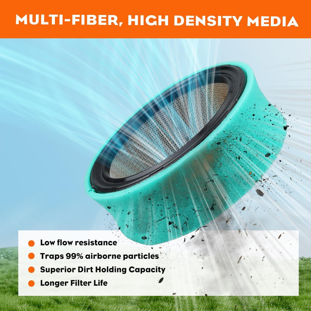 Hipa air filter showing inside diameter of 5-9/16 inches