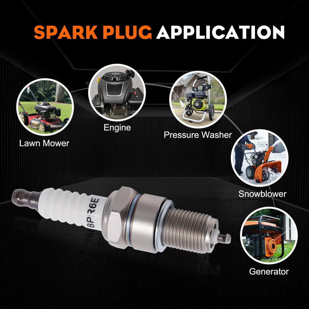 Hipa BPR6ES spark plugs in a pack of two