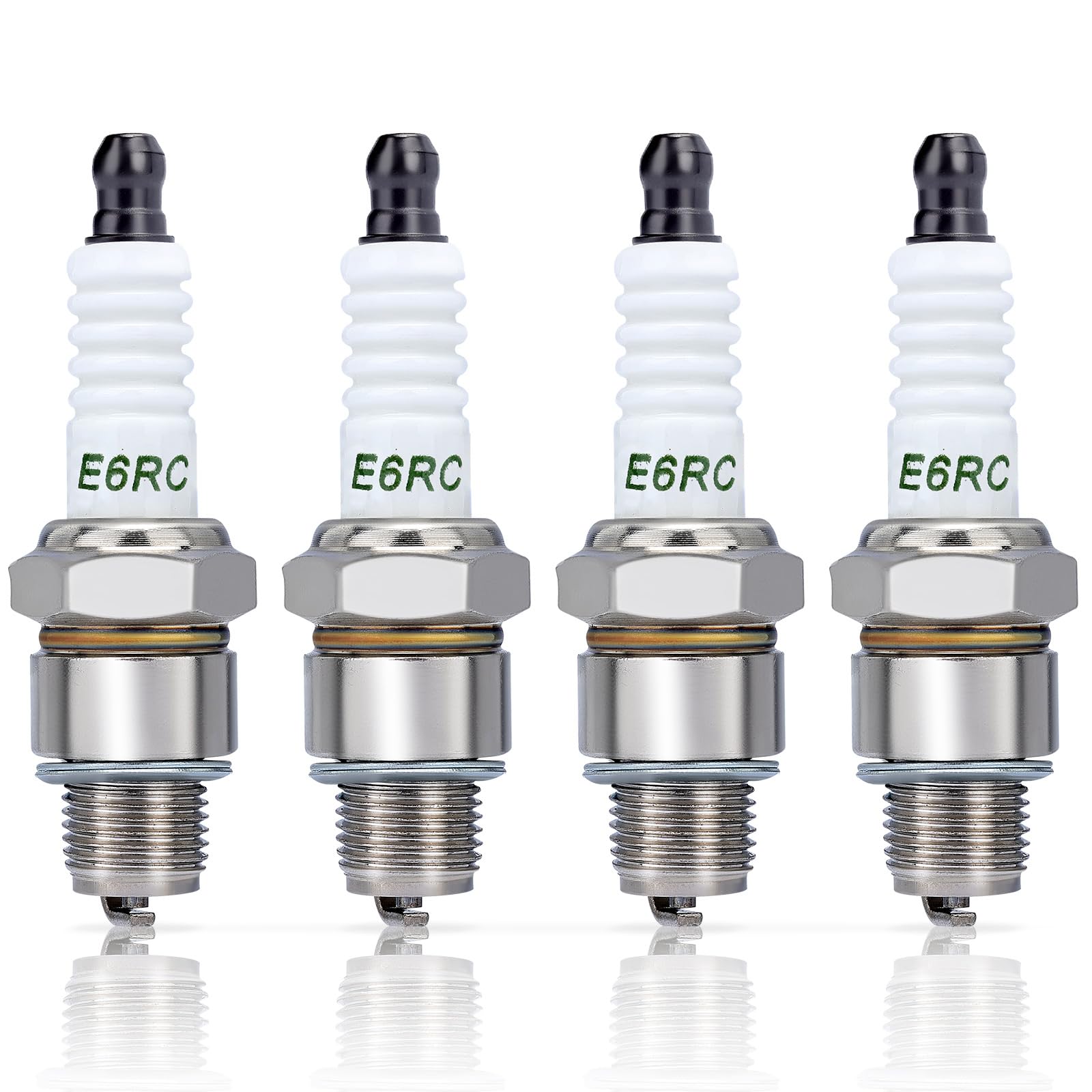 Hipa BR6HS Spark Plug 4 Pack front view with packaging