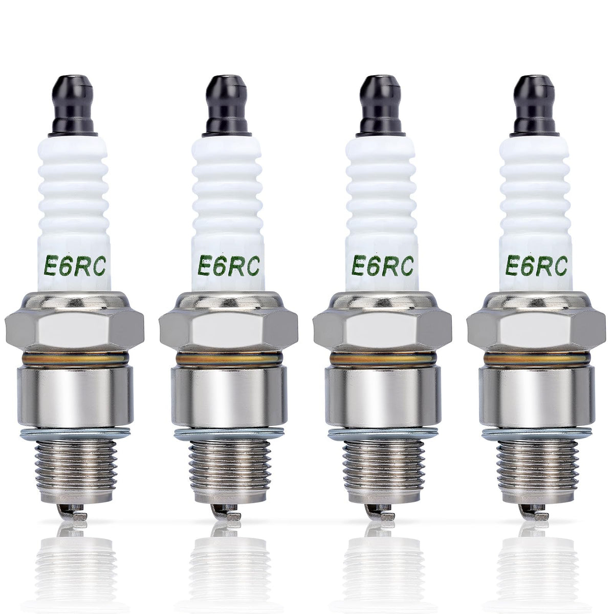 Hipa BR6HS Spark Plug 4 Pack front view with packaging