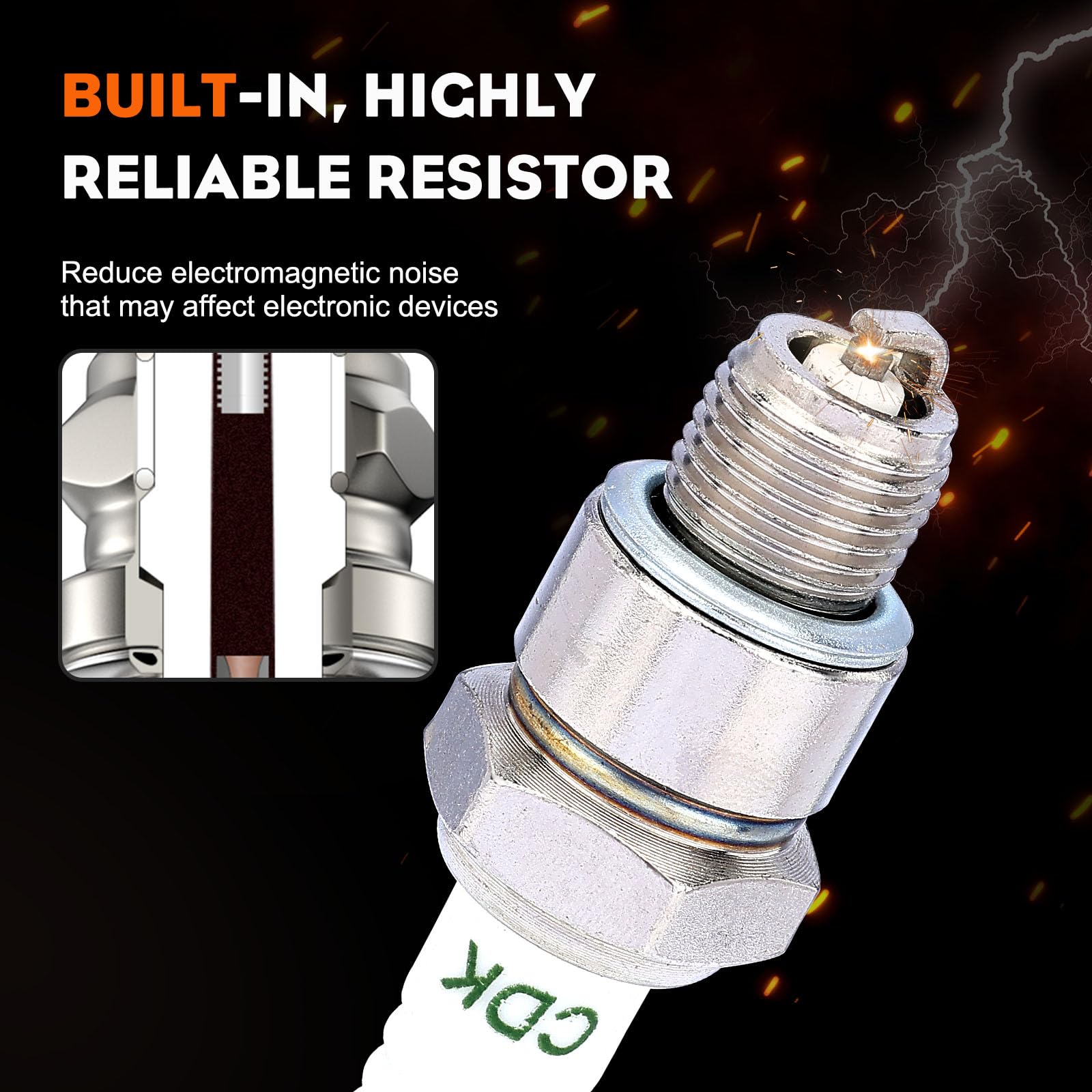 Hipa BR6HS Spark Plug in a garden tool setting