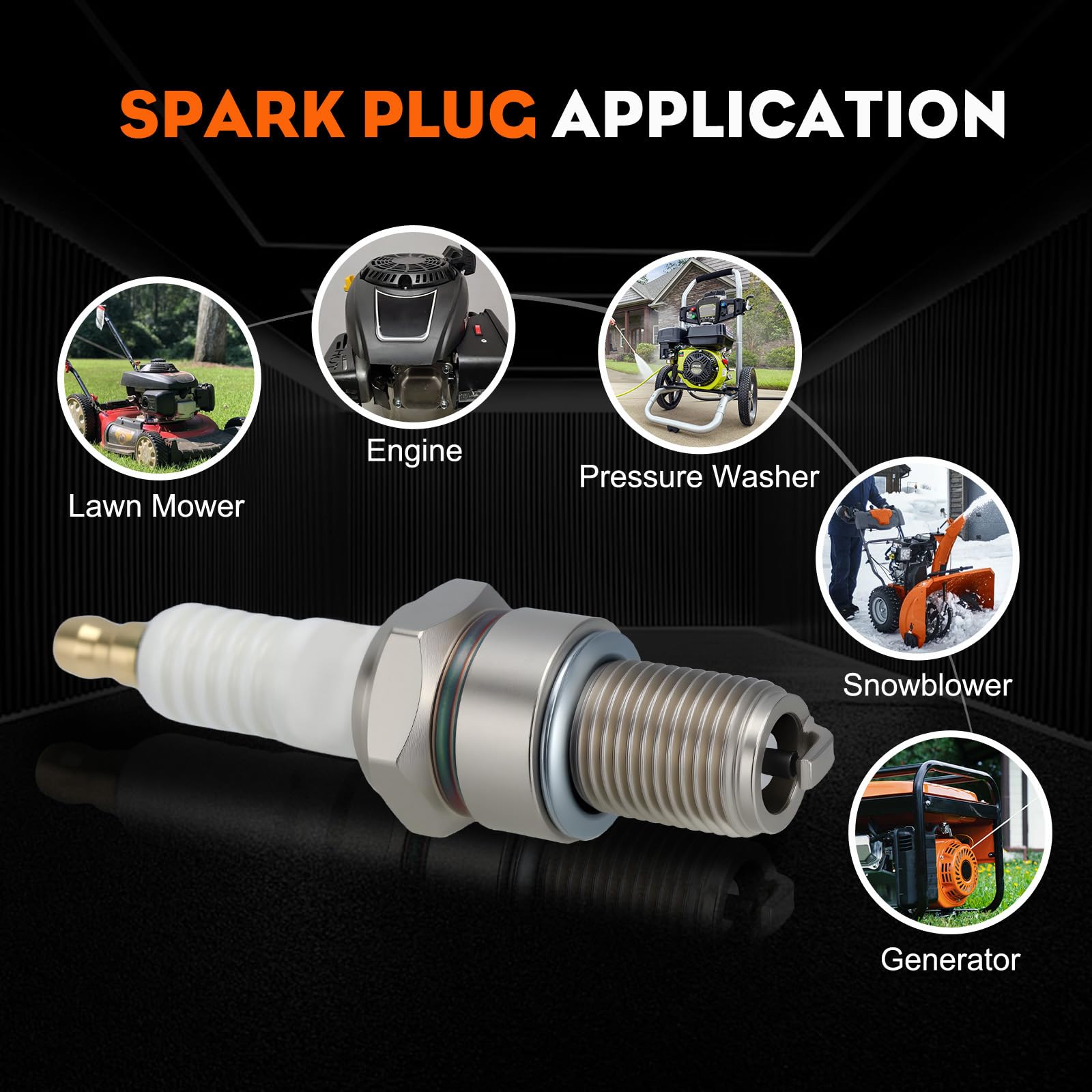 Hipa BR8ES Spark Plugs in outdoor setting