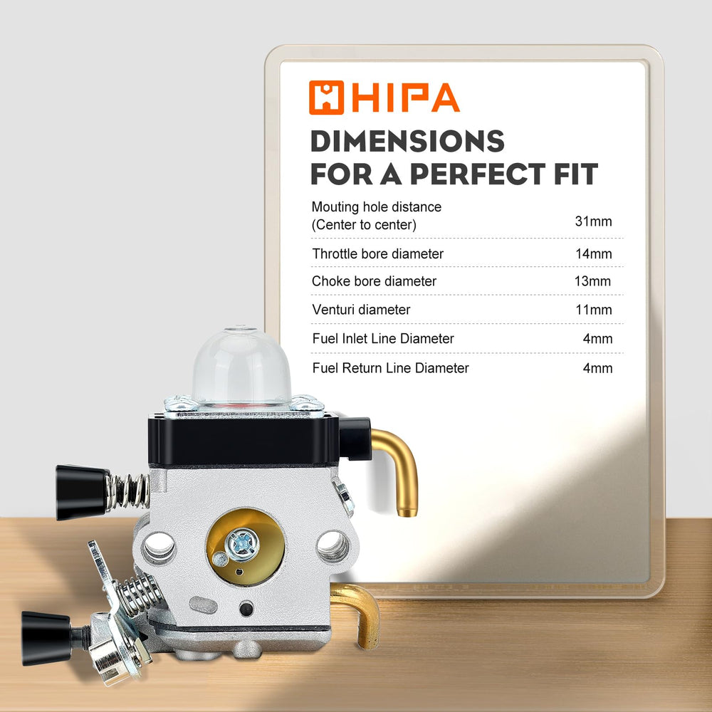 Hipa Carburetor Kit installed on a STHIL trimmer