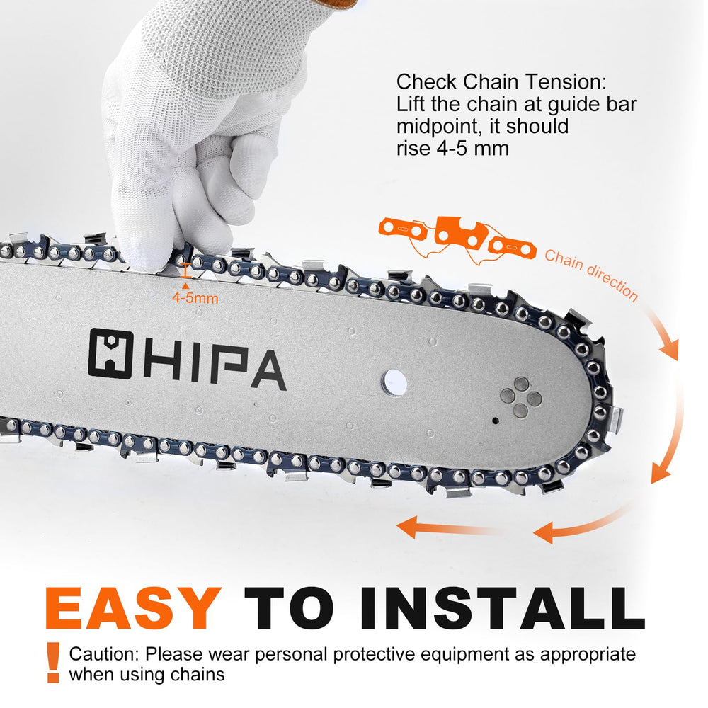 Hipa chainsaw chain side view