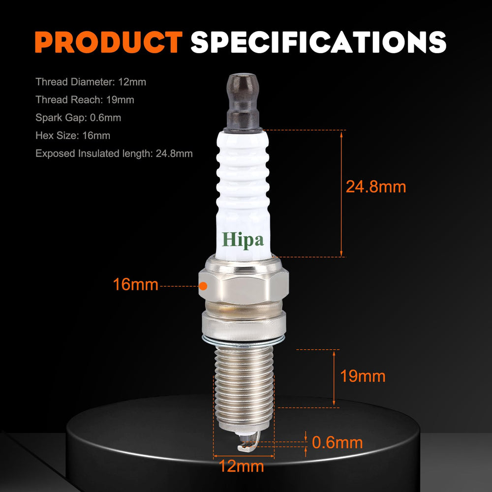 Hipa DCPR6E Spark Plug pack of four
