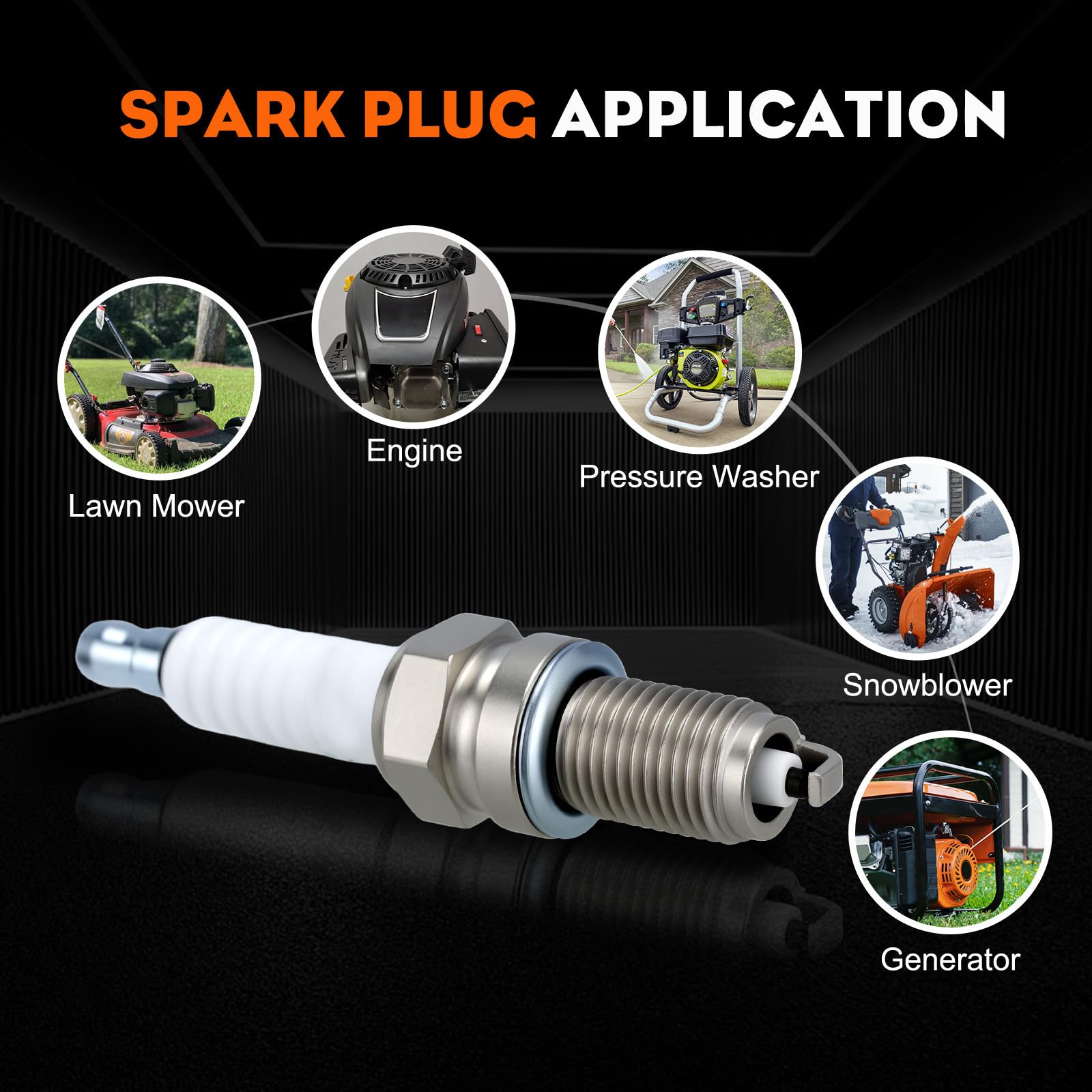 Hipa DCPR8E spark plugs in a maintenance kit