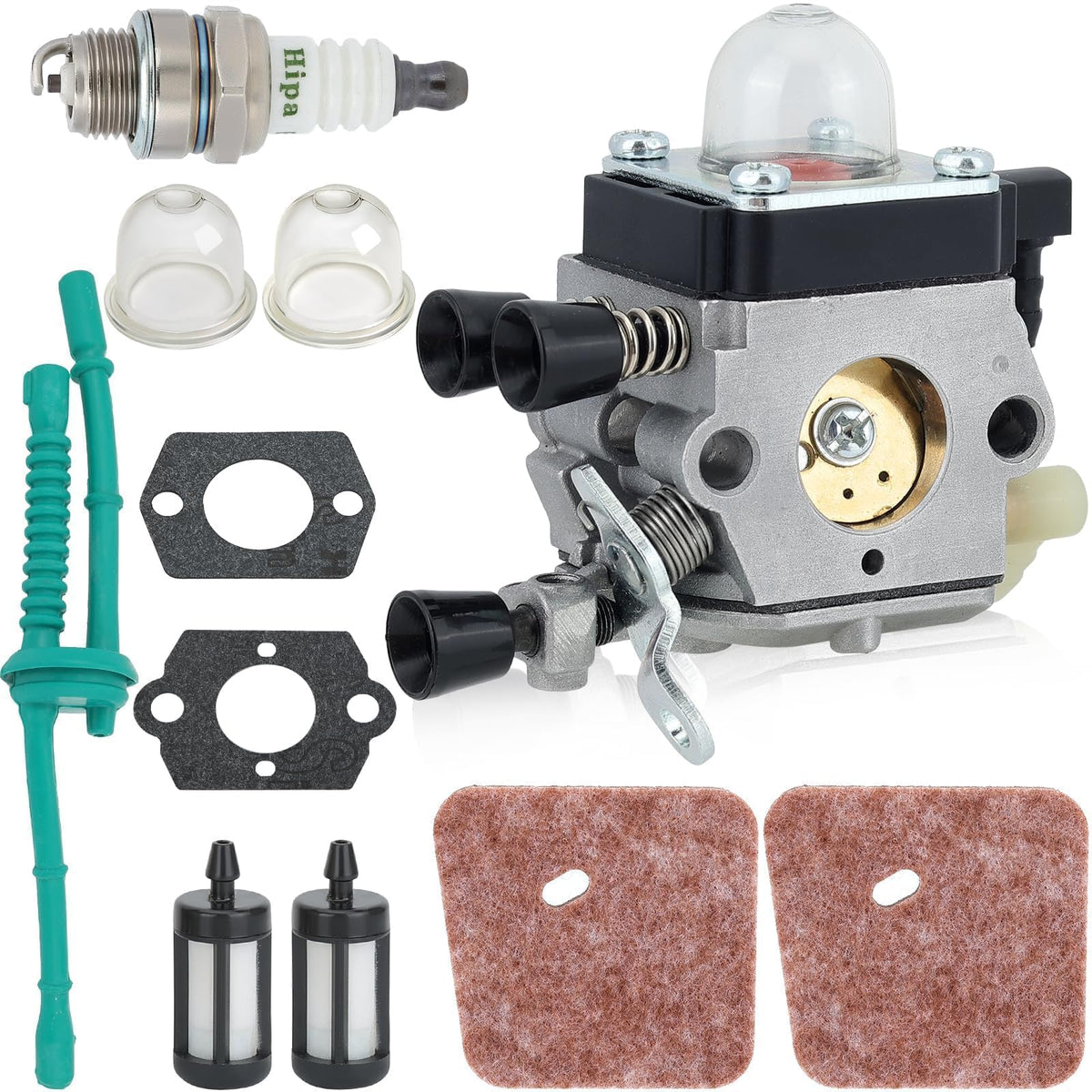 Hipa FS38 Carburetor front view with throttle cable end