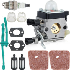 Hipa FS38 Carburetor front view with throttle cable end