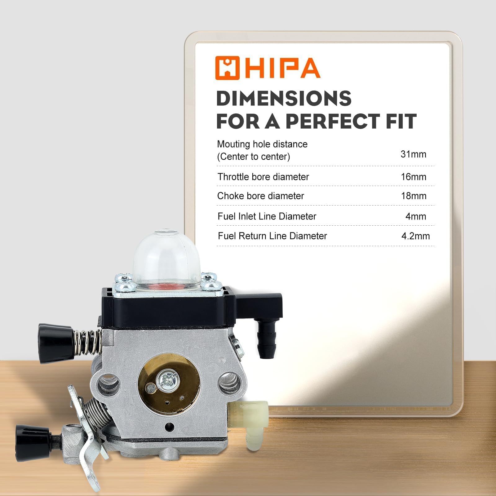 Hipa FS38 Carburetor on a STIHL trimmer in use