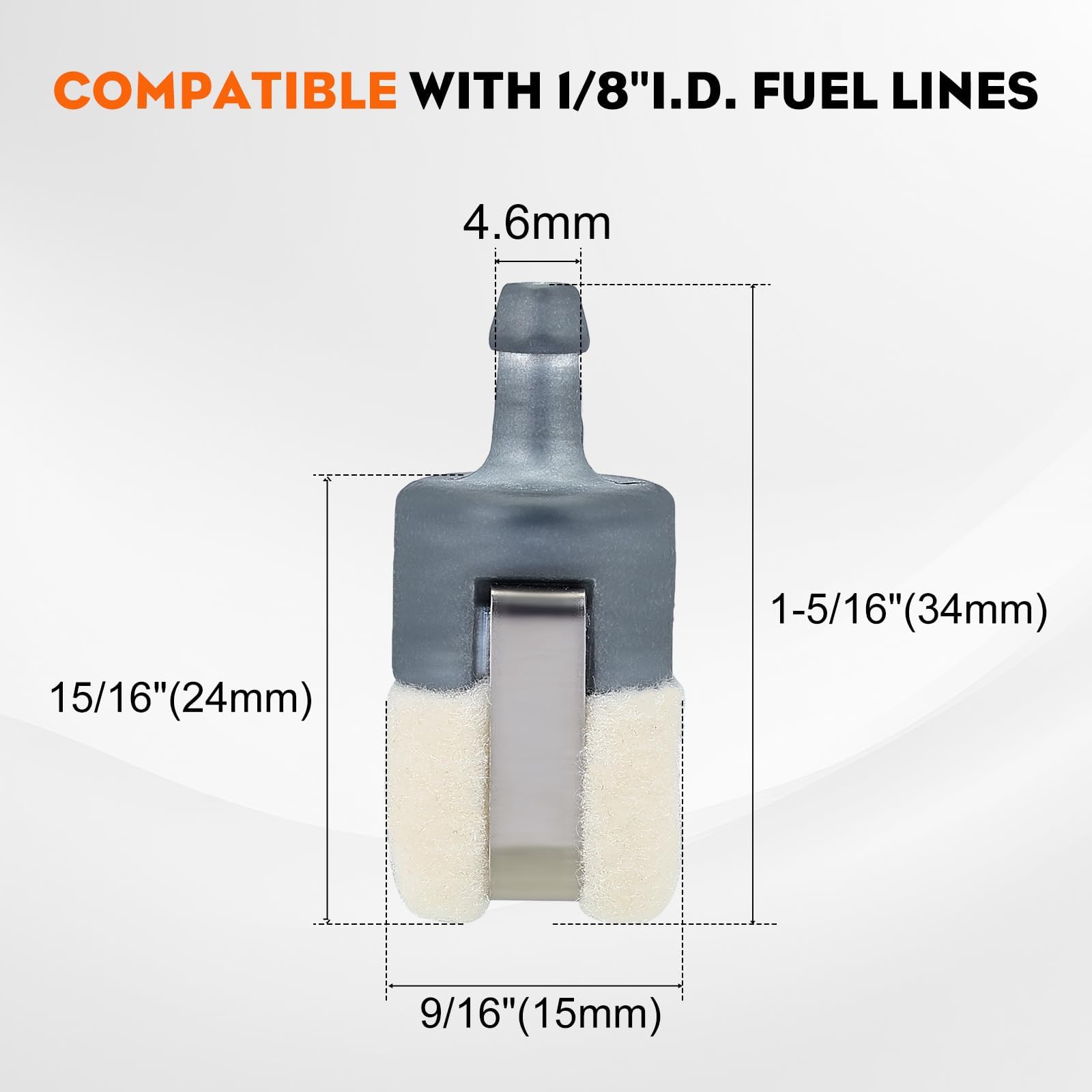 Hipa Fuel Filter Pack of 6 with packaging
