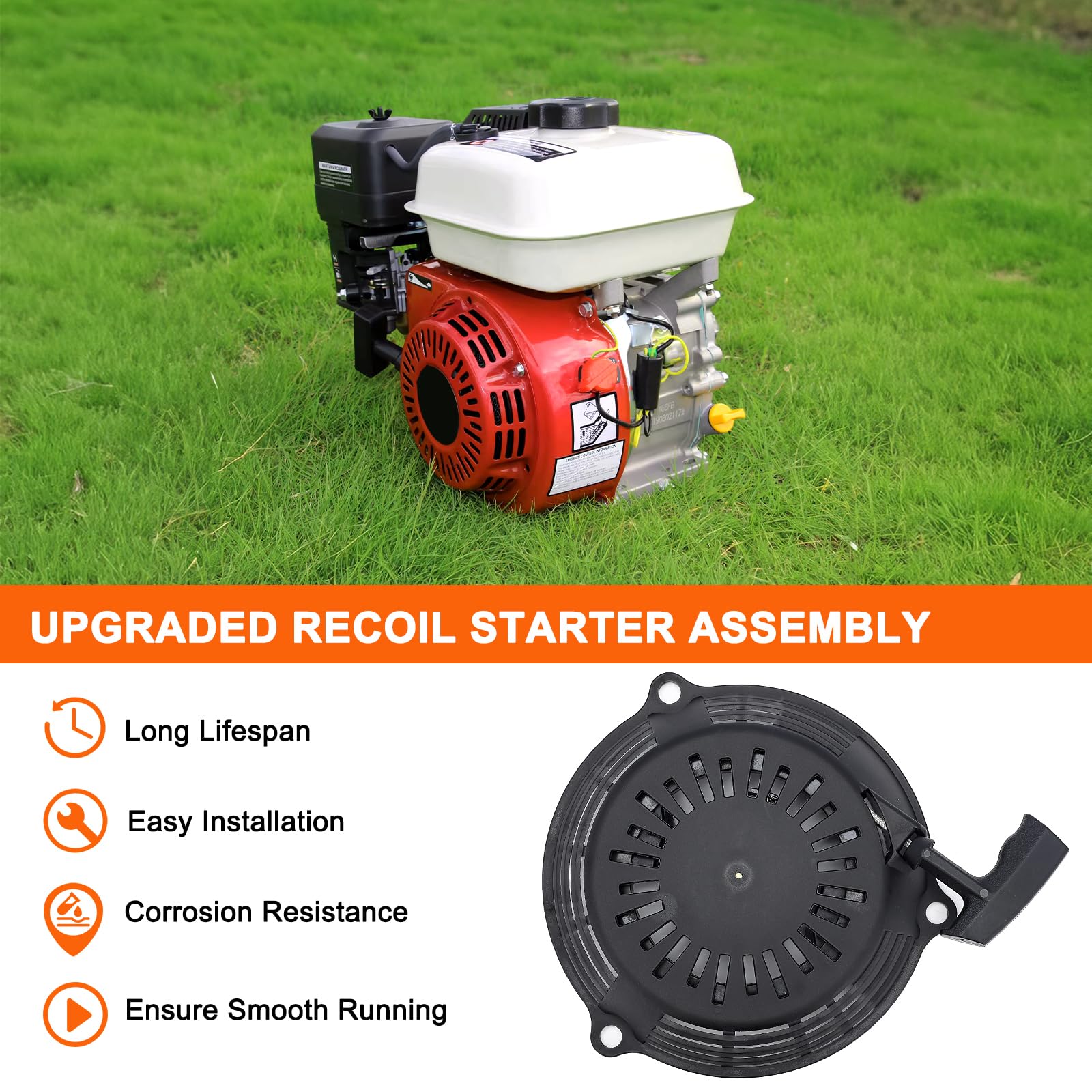 Hipa GCV160 recoil starter assembly with packaging
