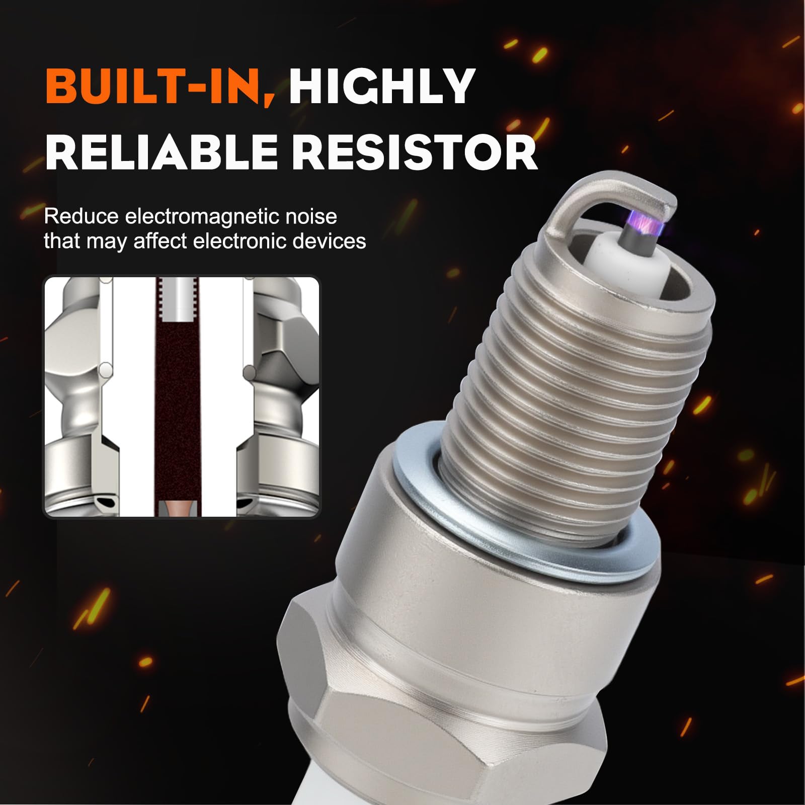 Hipa packaging for BPR5ES Spark Plug 2 Pack