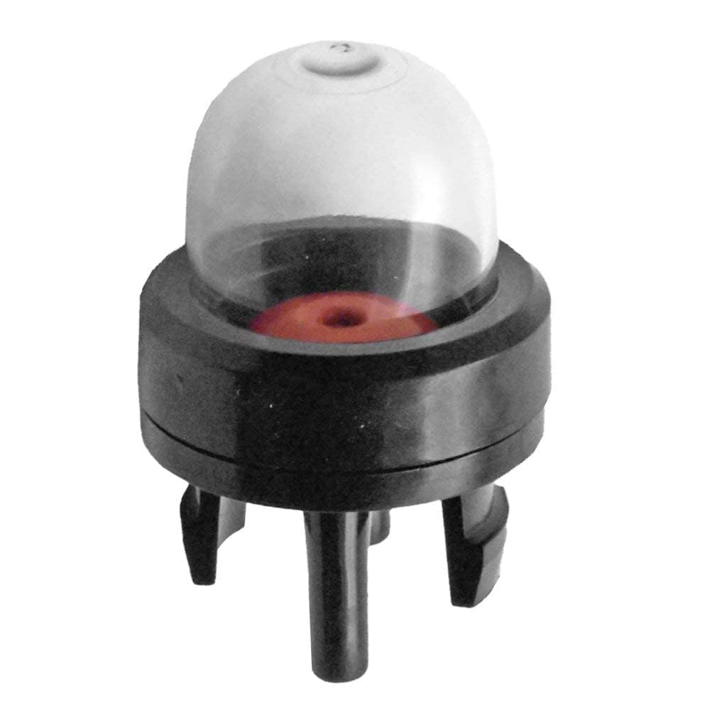 Hipa primer bulb next to compatible chainsaw