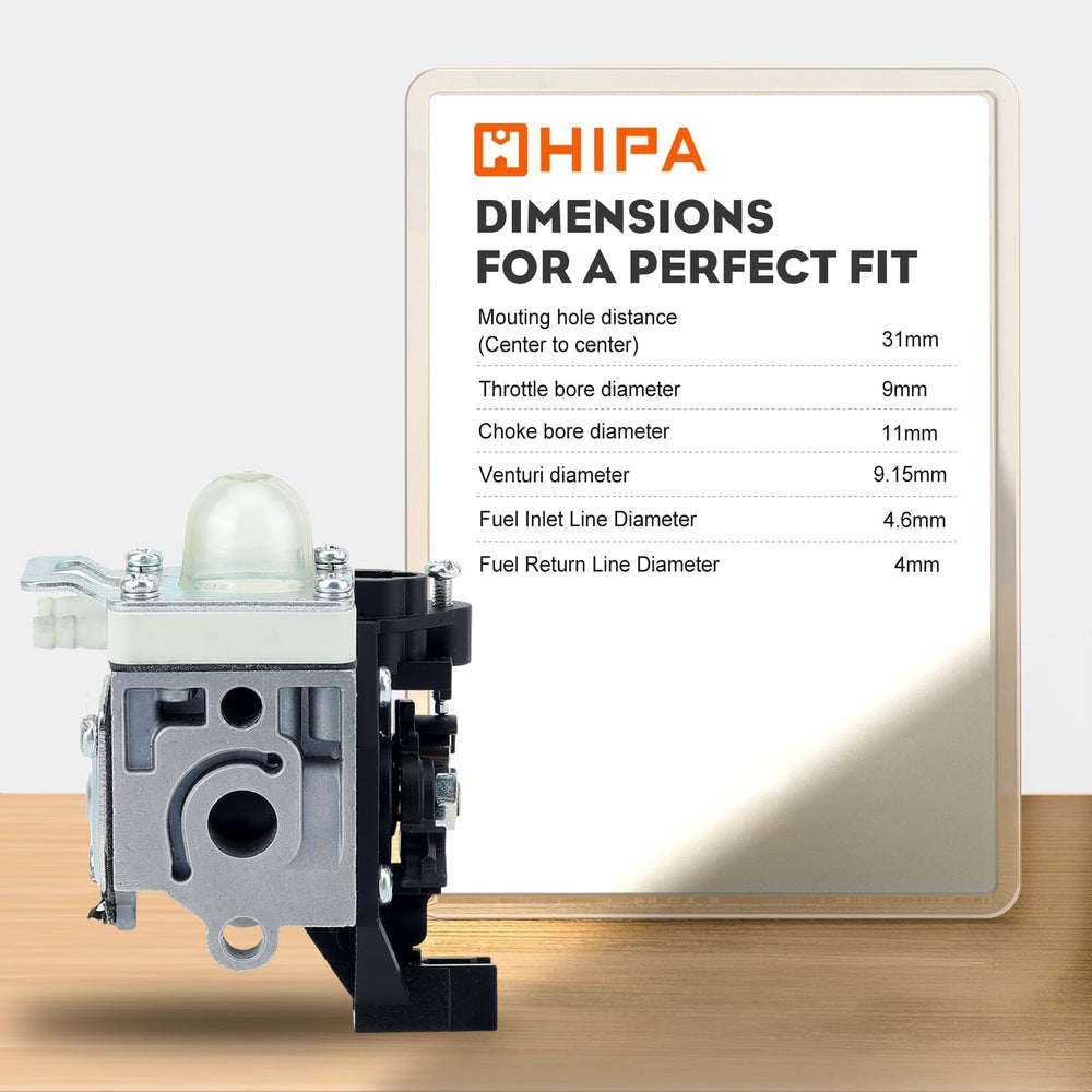 Hipa SRM 225 Carburetor assembly with gaskets