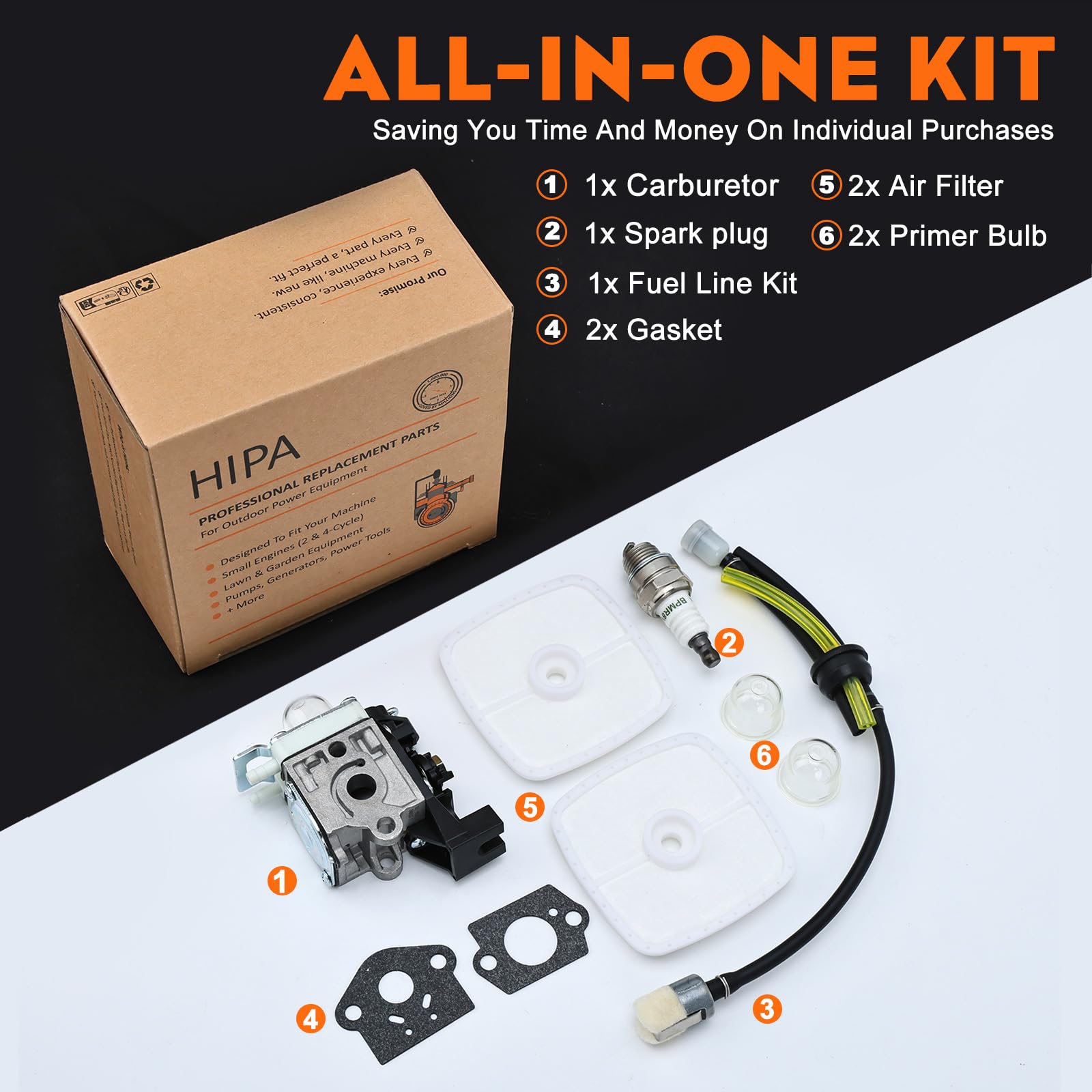 Hipa SRM 225 Carburetor with included air filter