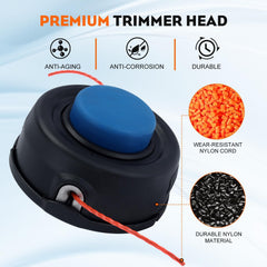 Hipa T35 Trimmer Head side view showing bolt size M10*1.25LH