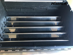 Hisencn crossover burner tube for Weber grills, close-up