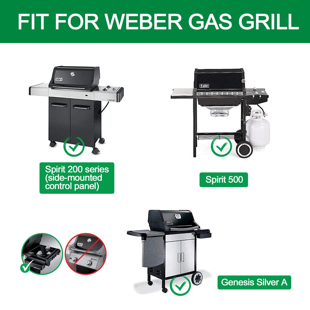 Hisencn flavorizer bars for Weber Spirit 200, side view