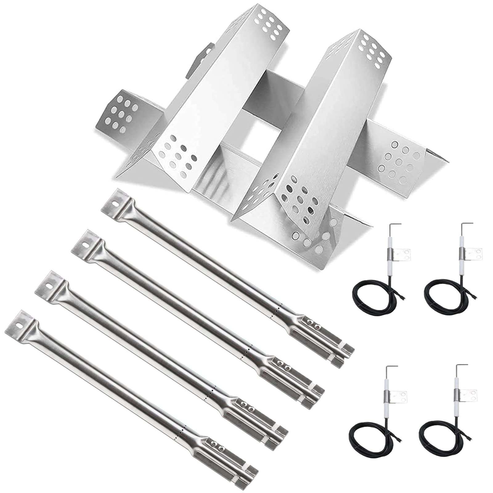 Hisencn grill burner set including 4 stainless steel burners