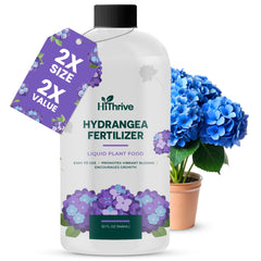 HiThrive Hydrangea Fertilizer 32oz bottle front view