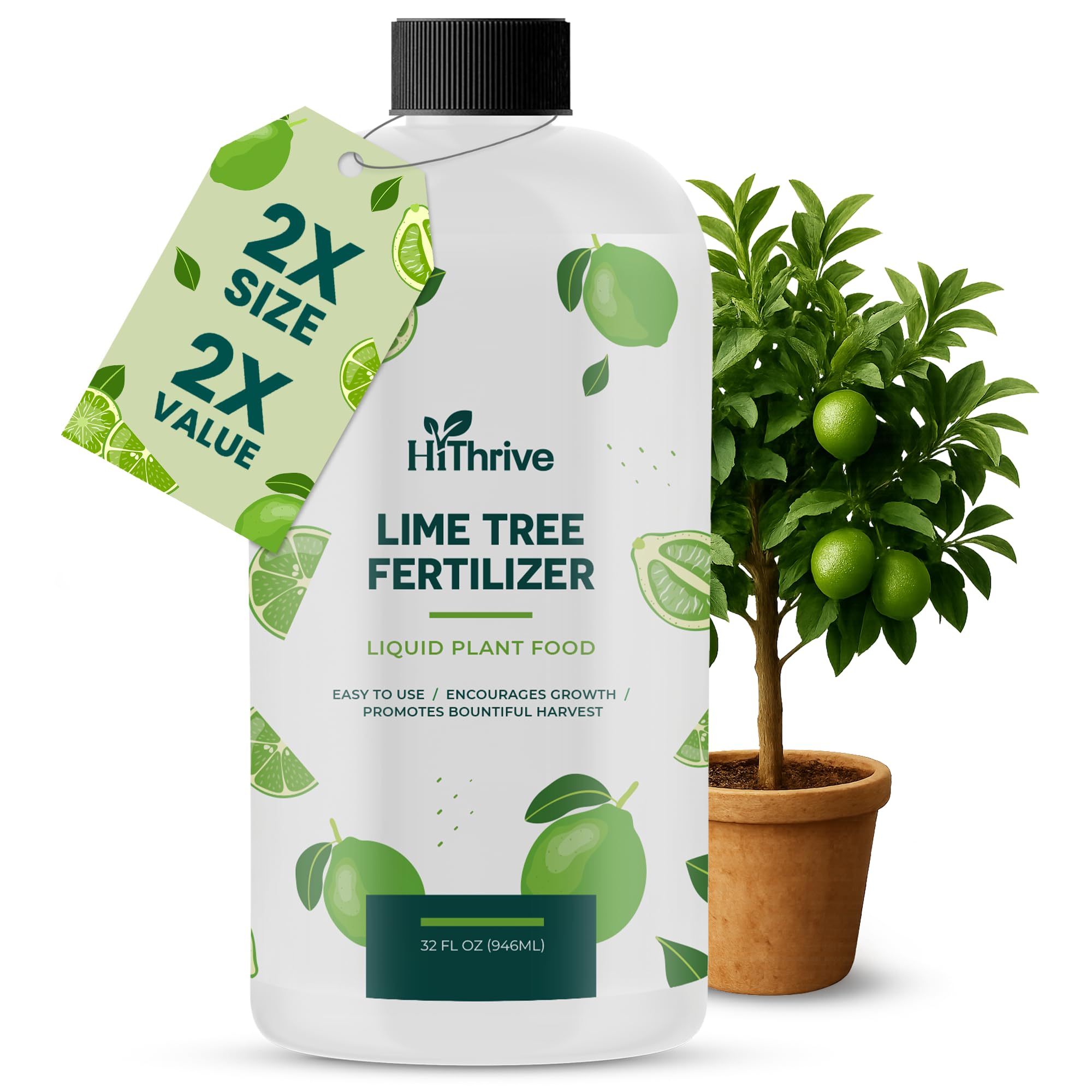 HiThrive Lime Tree Fertilizer 32oz bottle front view