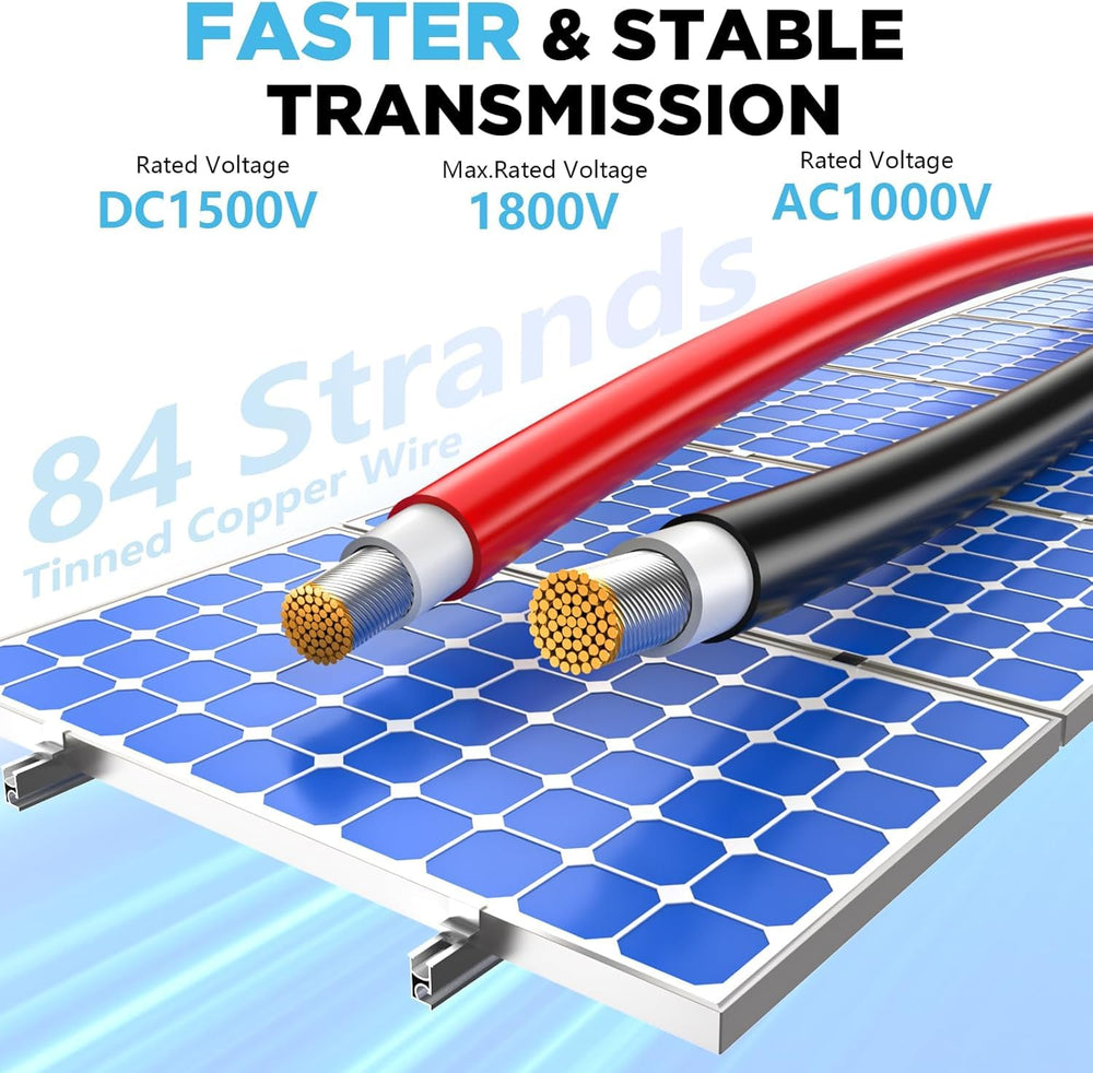 Hiutgowt 10AWG Solar Wire with technical specifications