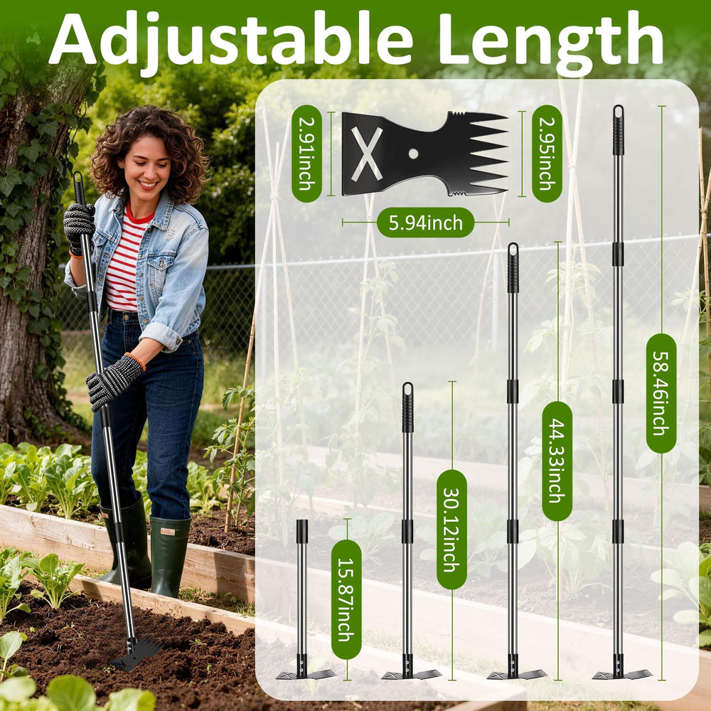 Hivenlly weed puller tool in a garden setting