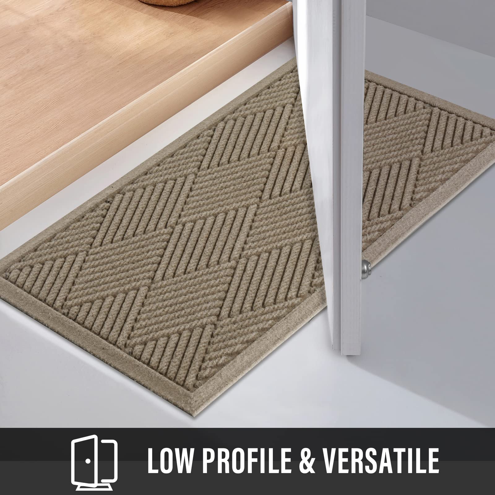 HIYARD door mat easy to clean with garden hose