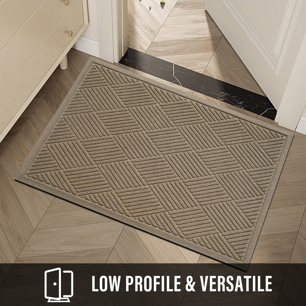 HIYARD doormat capturing dirt and moisture