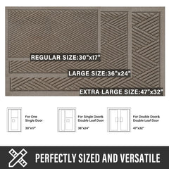 HIYARD doormat showing texture and rubber backing