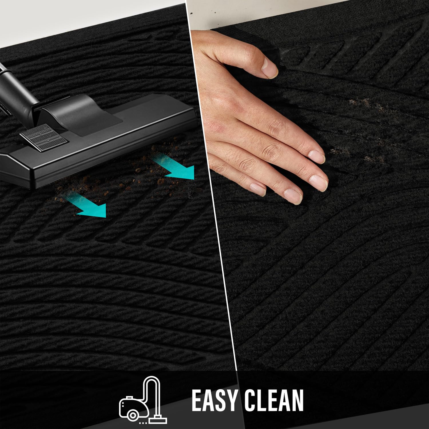 HIYARD doormat with water absorption demonstration