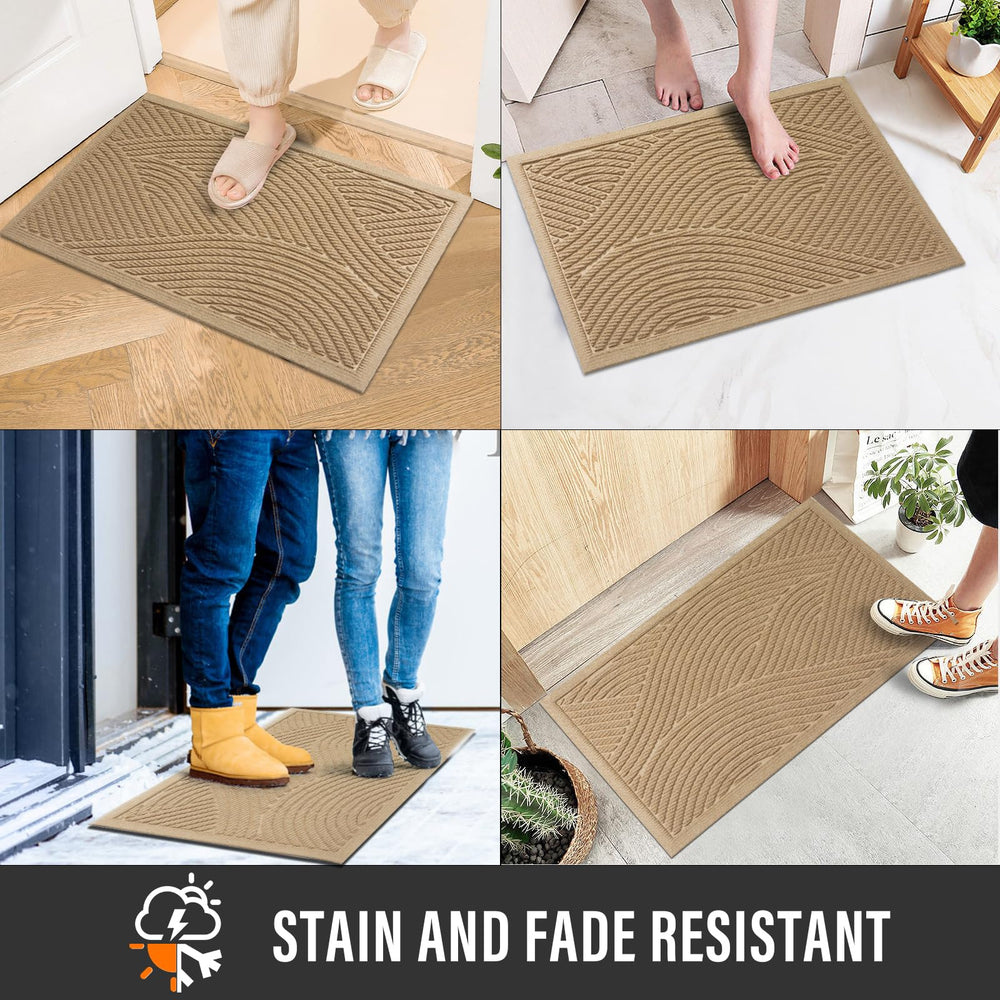 HIYARD front door mat in outdoor setting