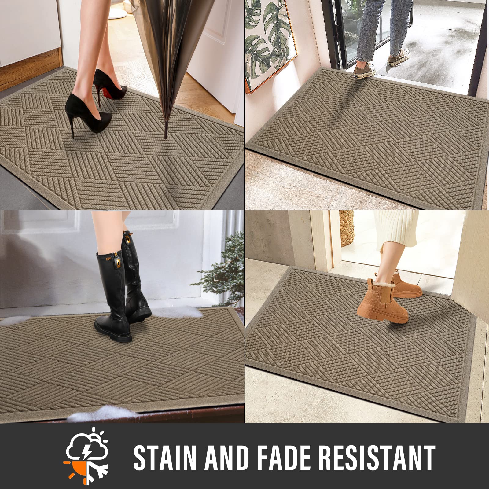 HIYARD front door mat in outdoor setting