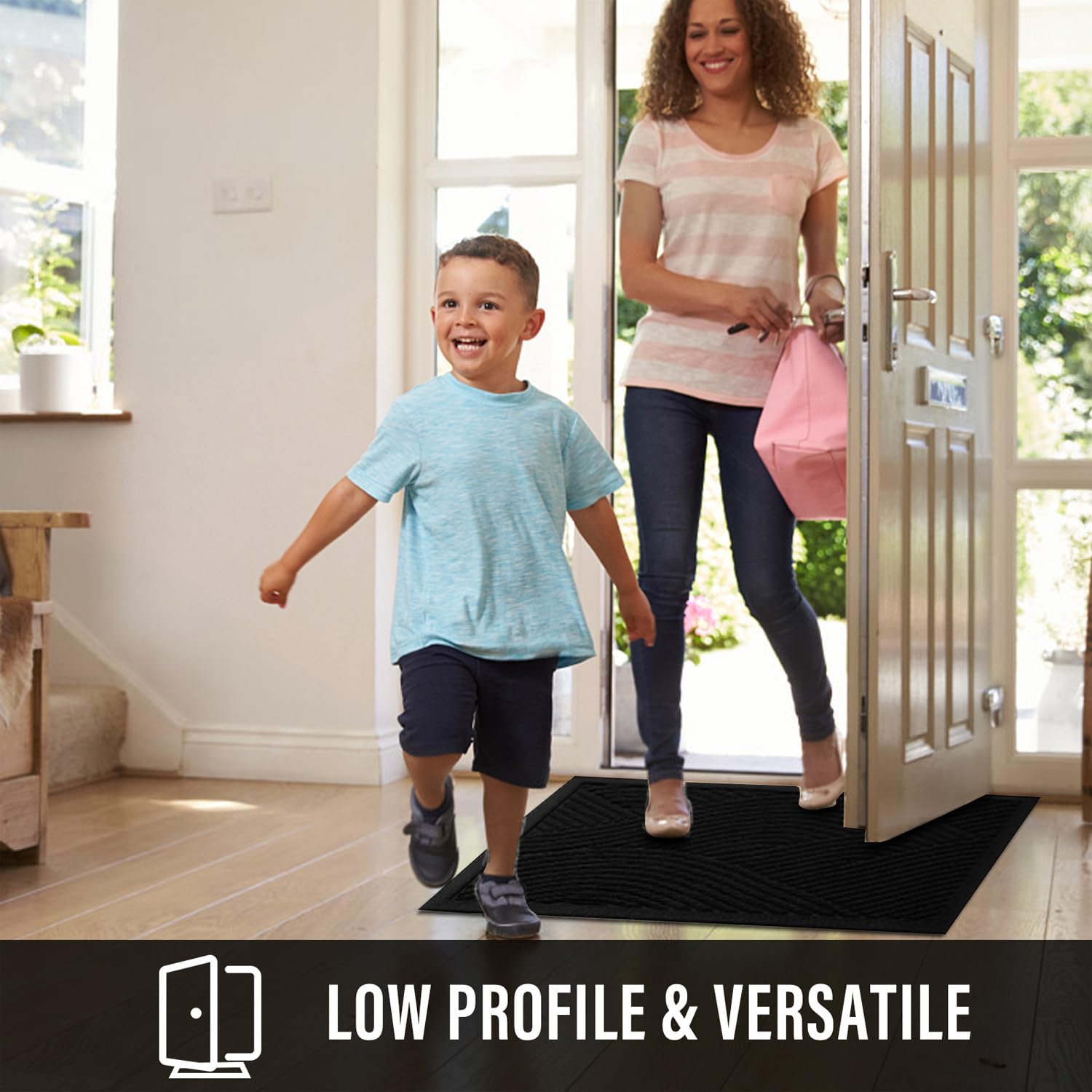 HIYARD mat used at an entryway, scraping dirt