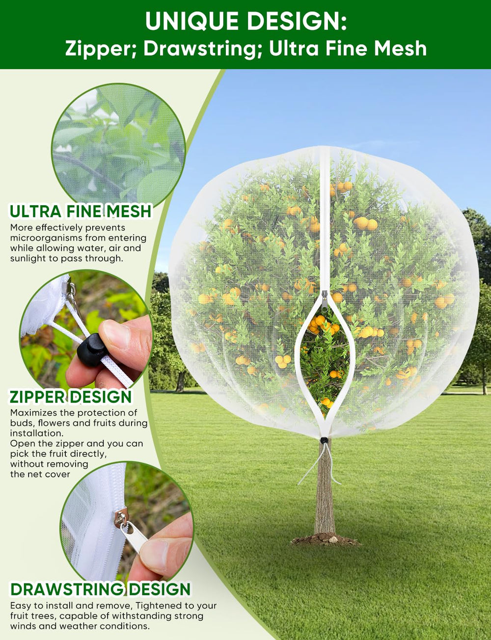 HKZ Fruit Tree Netting packaging
