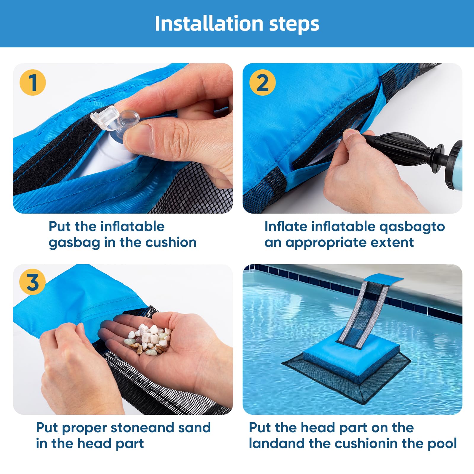 HKZ Pool critter escape ramp in a pool environment