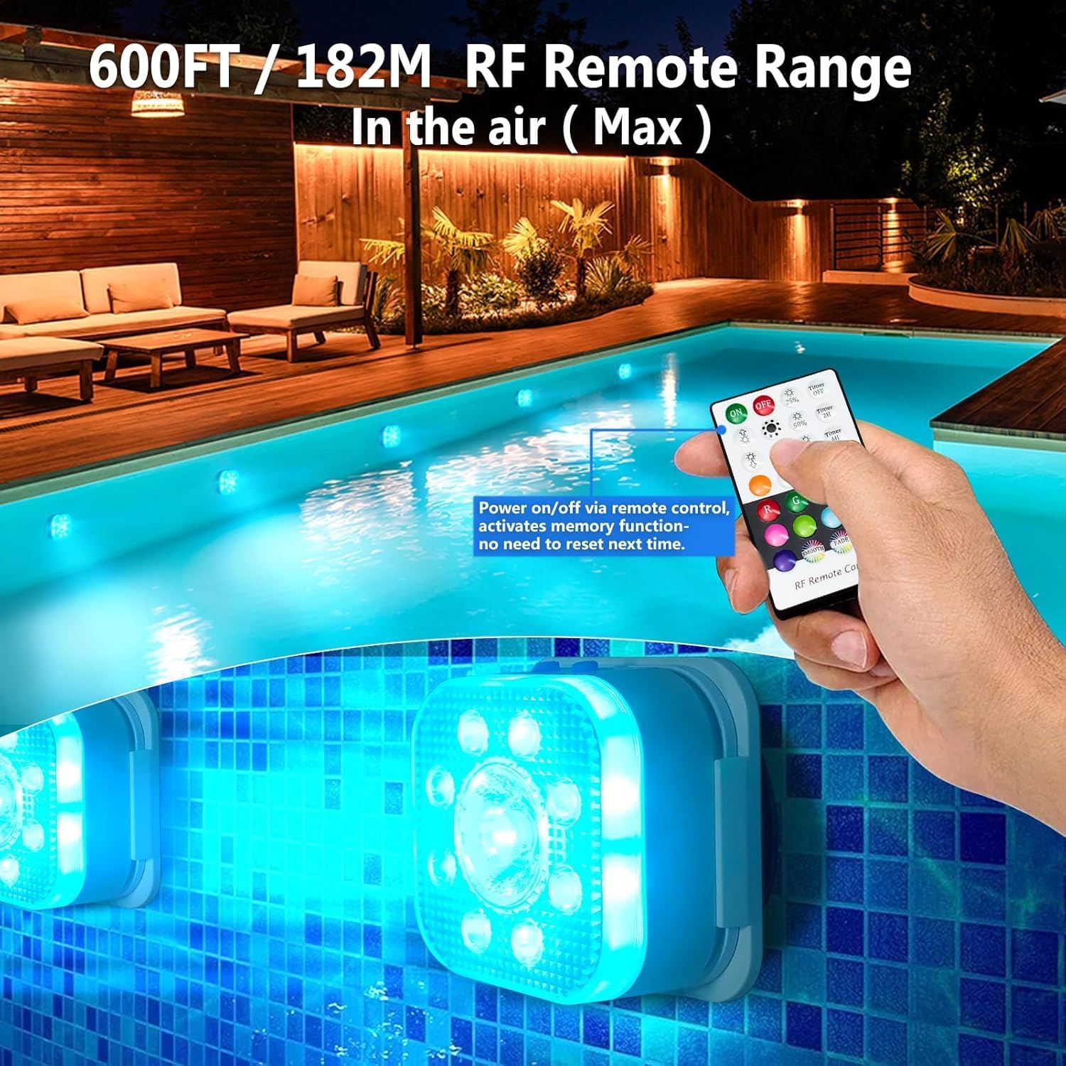HL Submersible LED Pool Light with remote control