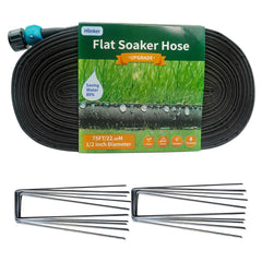 Hlinker 75 ft soaker hose black model front view