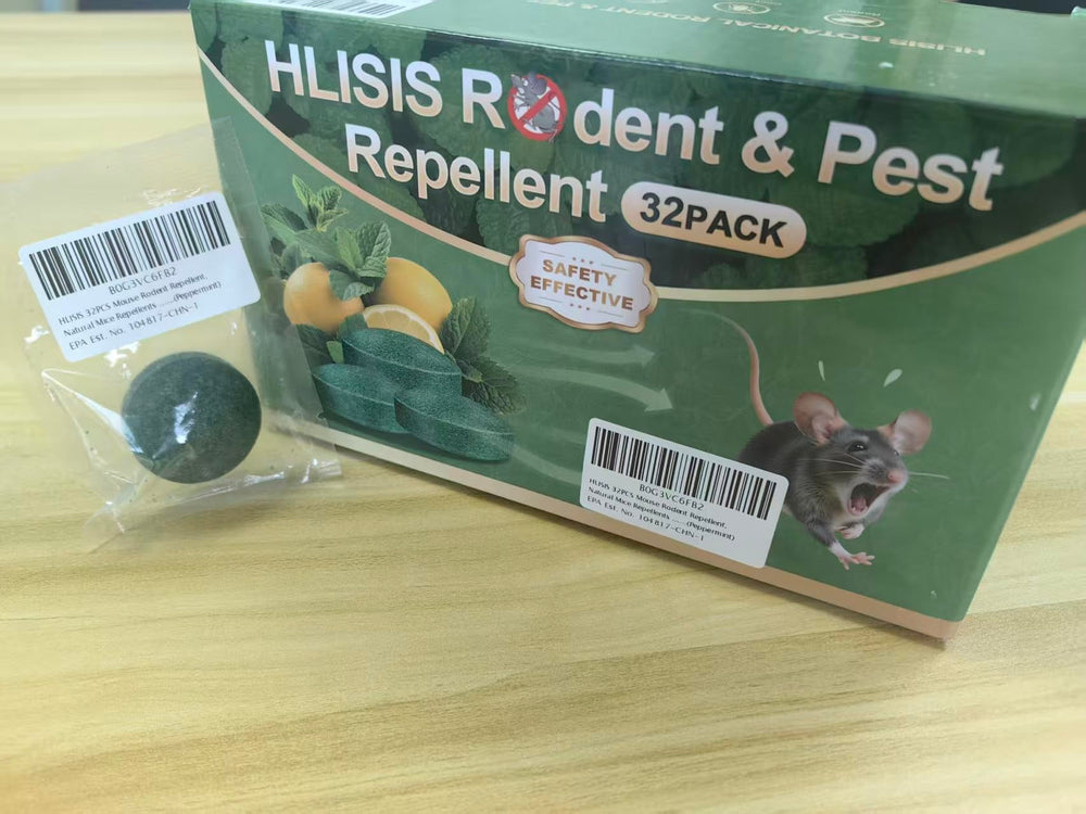 HLISIS rodent repellent pellets in living room