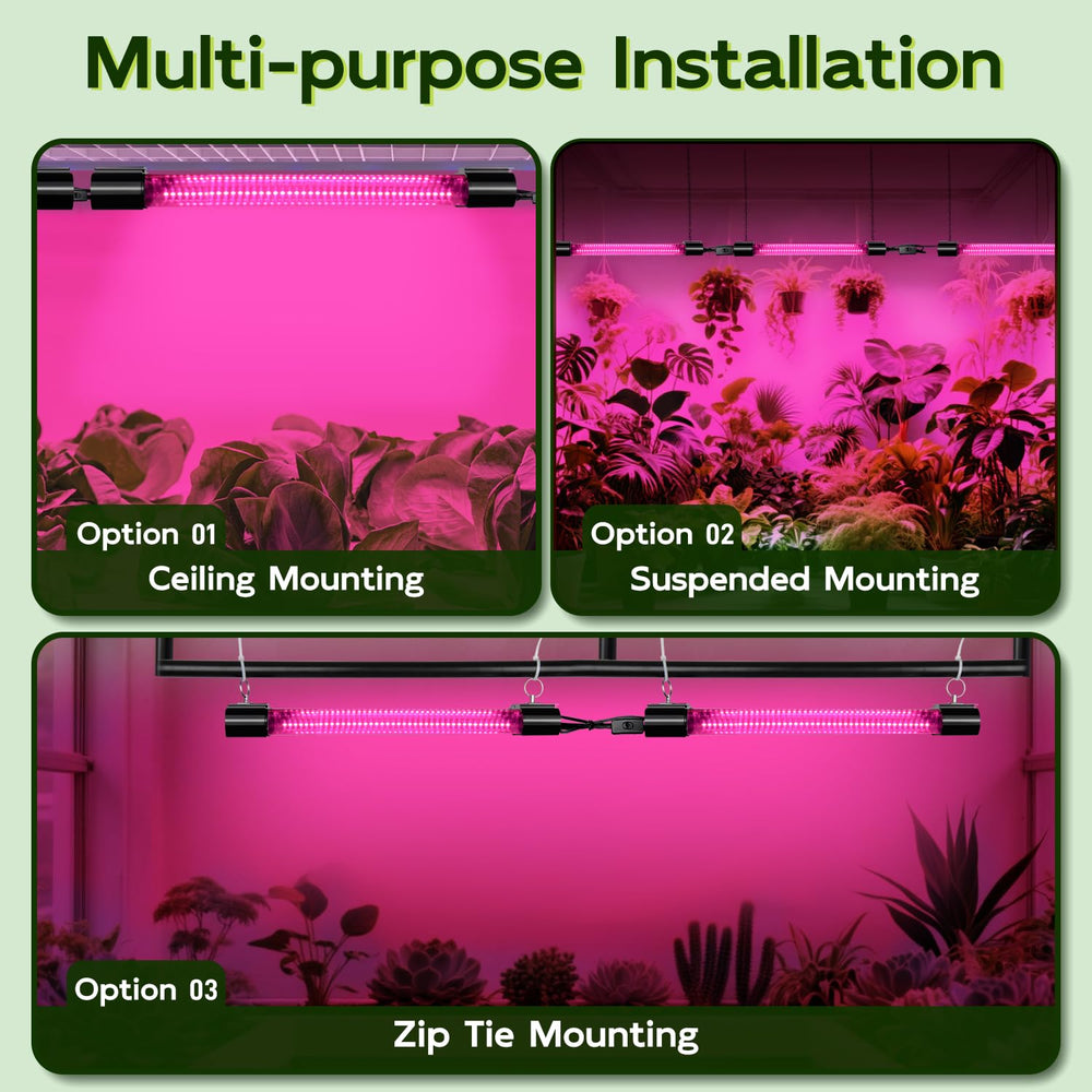 Hlite 16-inch LED Grow Light showing full spectrum illumination