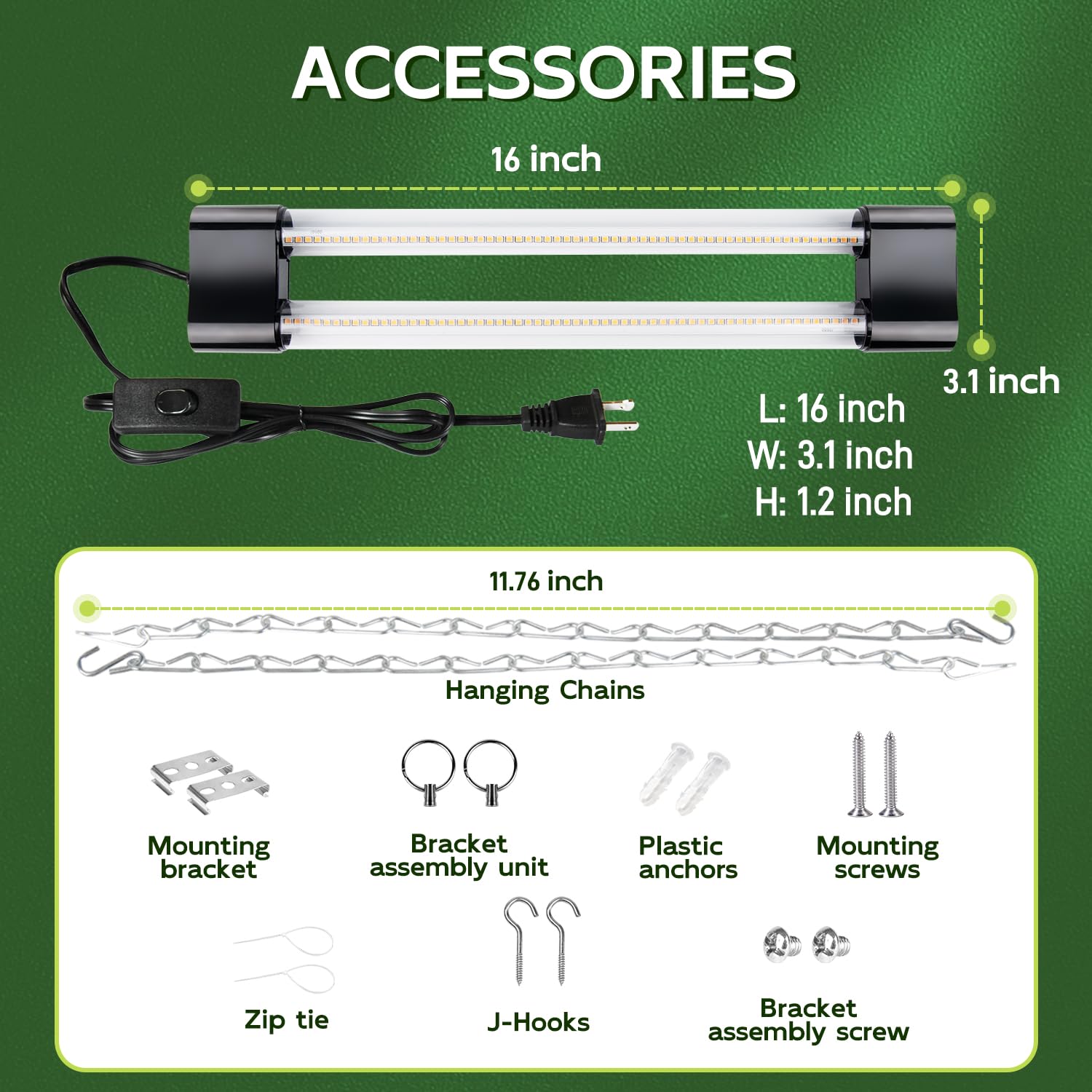 Hlite LED Grow Light in a greenhouse setting with potted plants
