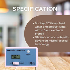 HM Digital DM-1 Dual TDS Monitor in a home installation setup
