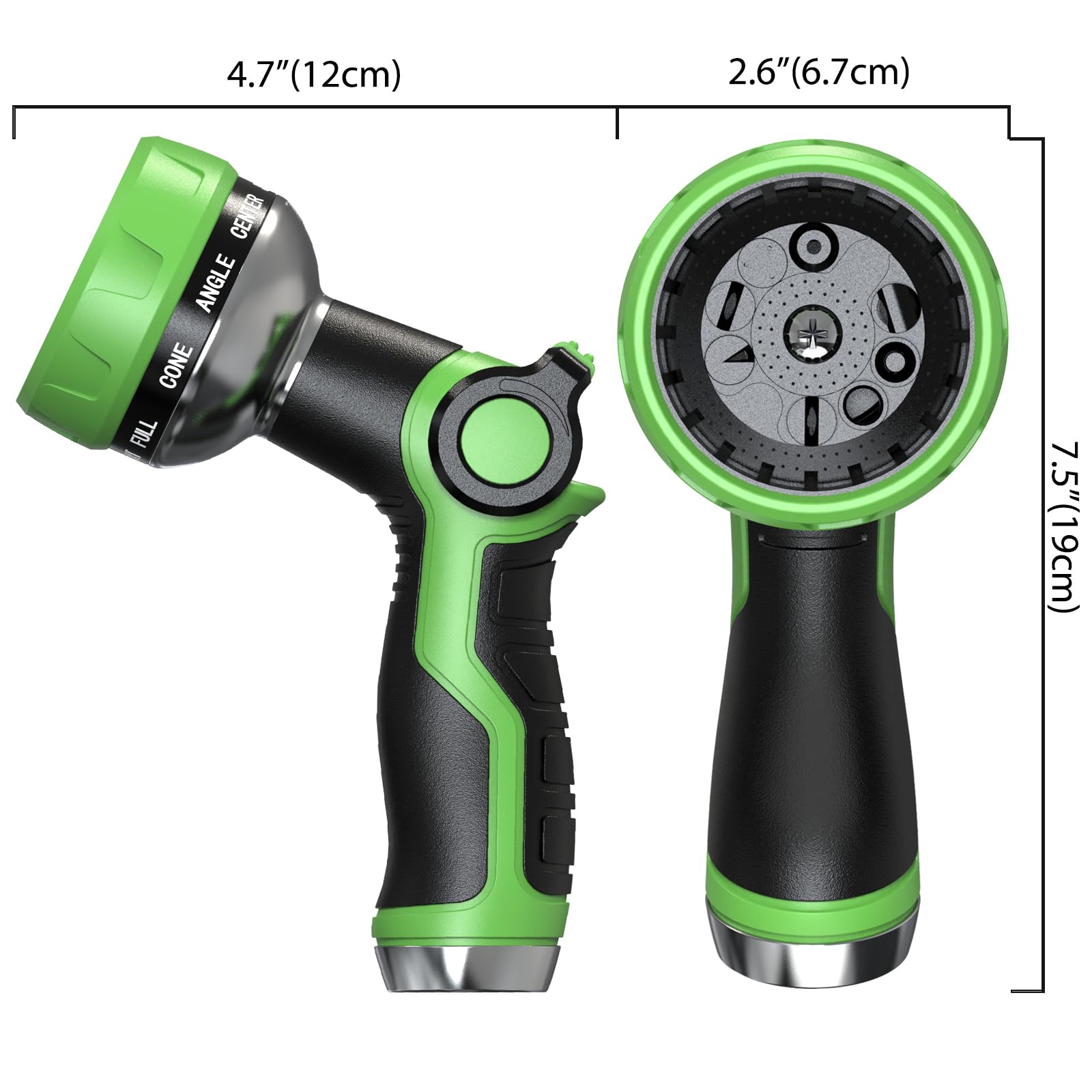 HmiL-U Hose Nozzle close-up of thumb control feature