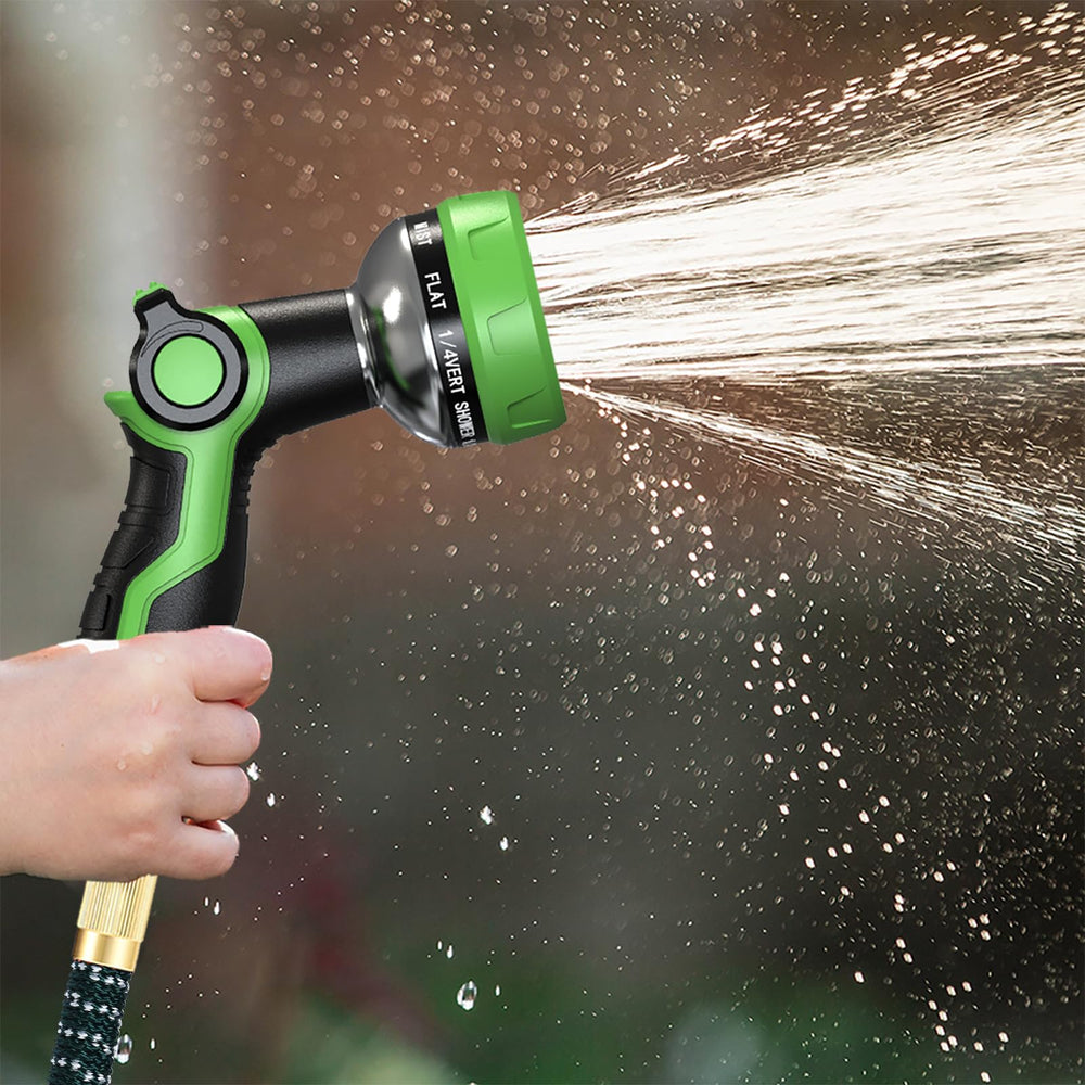 HmiL-U Hose Nozzle showing 10 adjustable spray patterns
