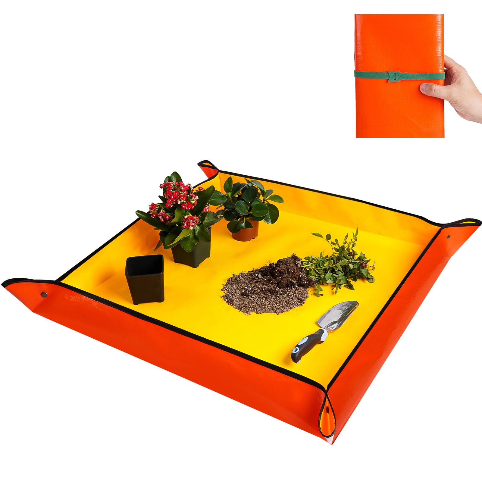 HNXTYAOB Extra Large Repotting Mat flat size 39.5" x 39.5"